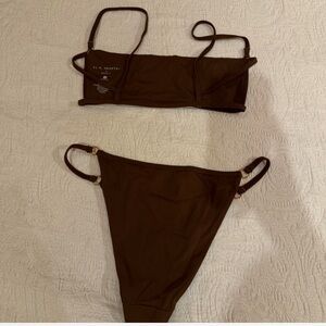 PacSun Dark Brown Bikini Set